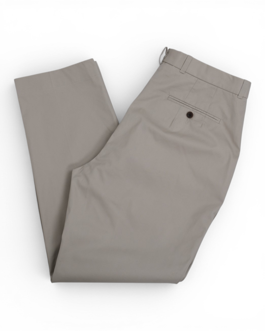 Stone Beige Cotton Chinos