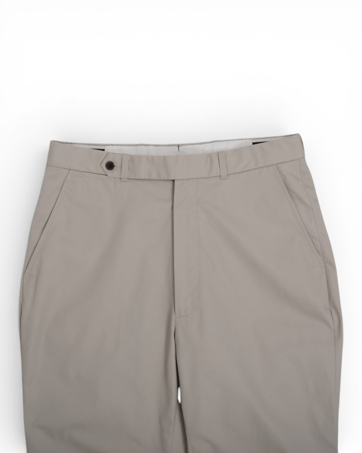 Stone Beige Cotton Chinos
