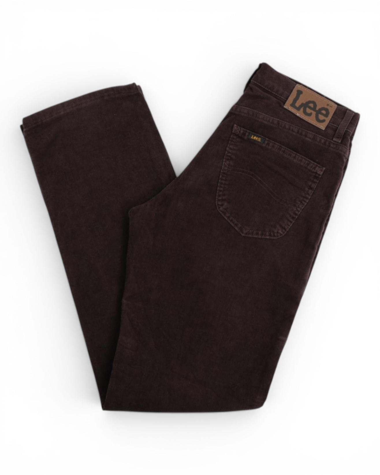 Brown High Rise 5-Pocket Corduroy Trousers