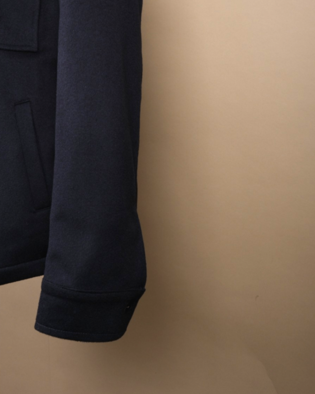 Dark Navy "Capolavoro" Virgin Wool Overshirt