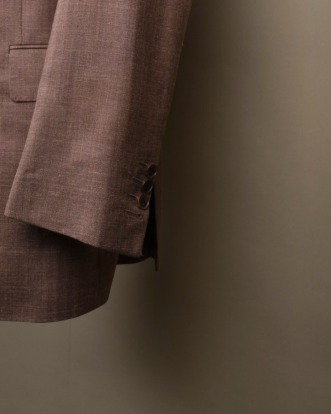 Brown Melange Loro Piana Wool Sports Jacket