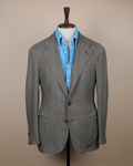 Muted Moss Anglo-Italian Silk/Linen Sports Jacket