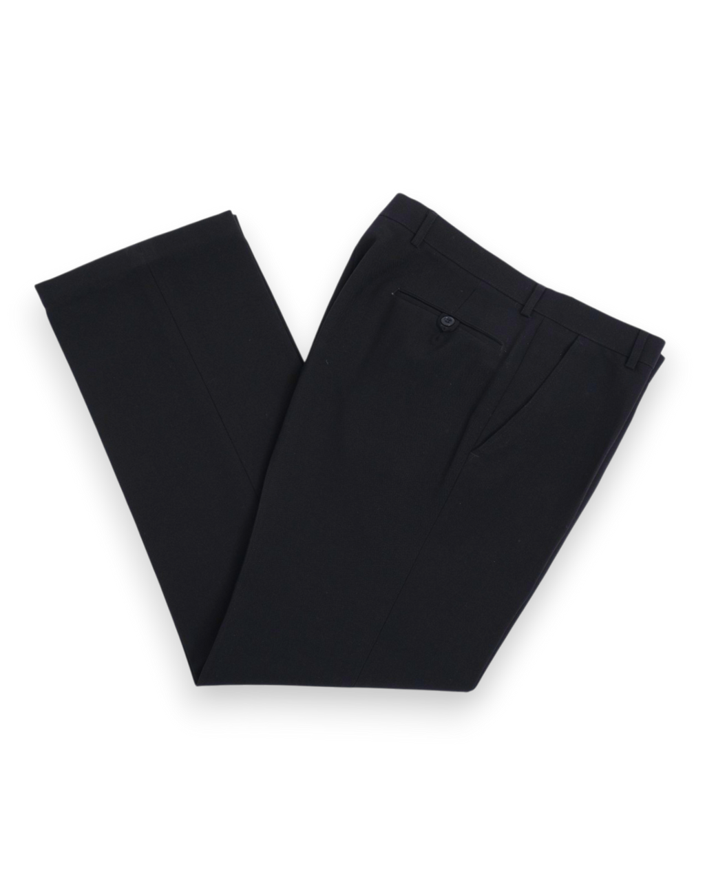 Black Worsted Wool 3-Piece Suit, Made in Sweden