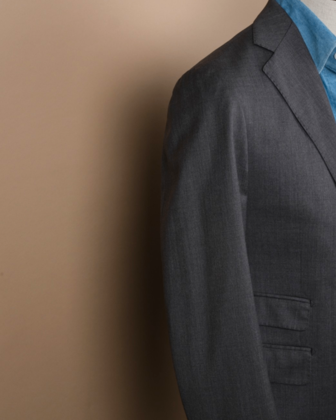 Charcoal Virgin Wool Super 110´s Suit Jacket