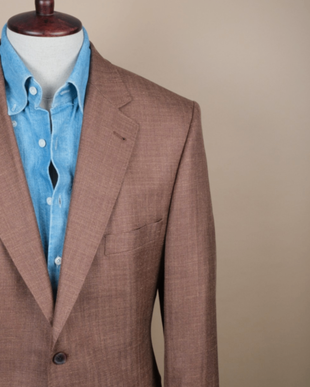 Brown Melange Loro Piana Wool Sports Jacket
