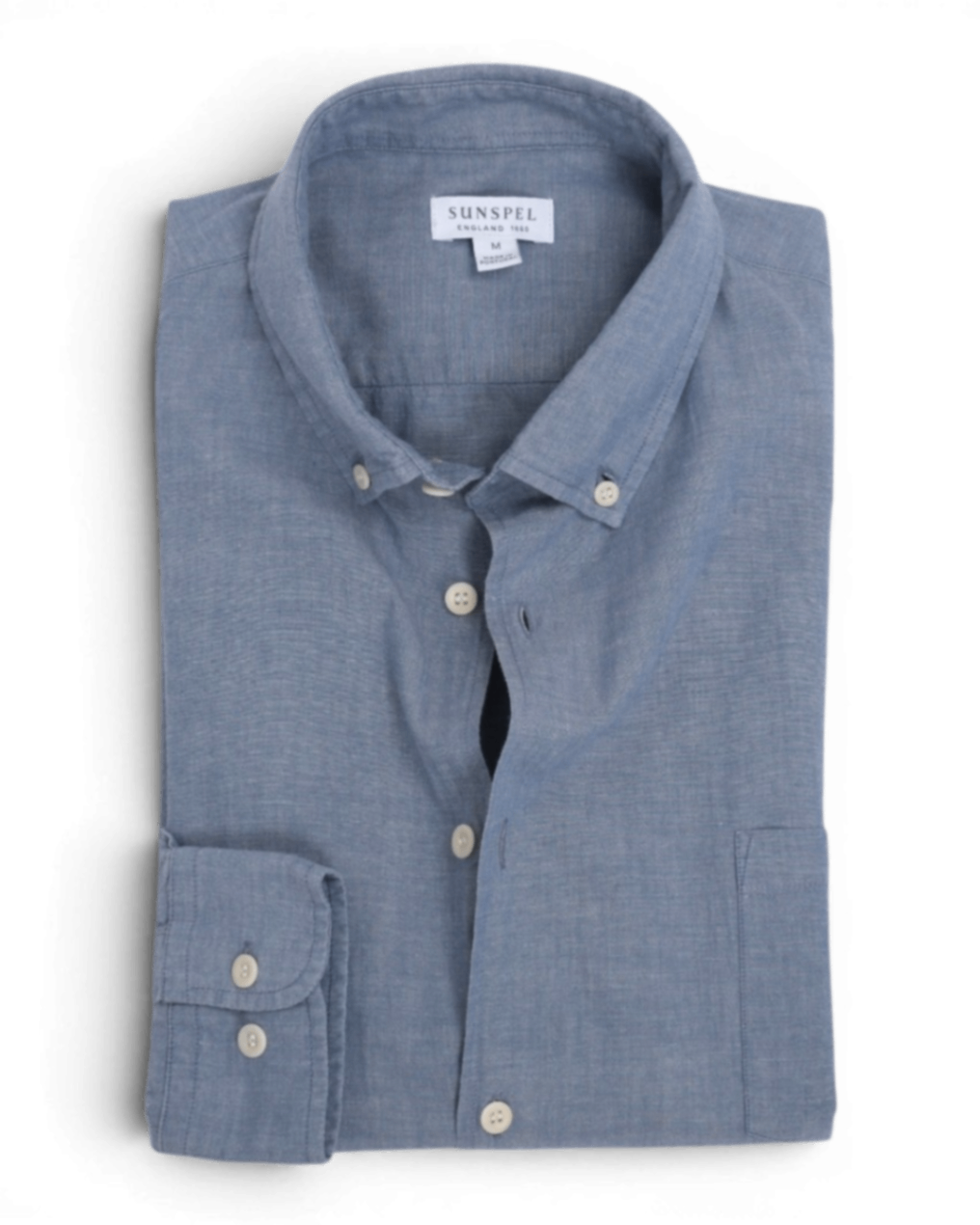 Mid-Blue Chambray BD. Shirt