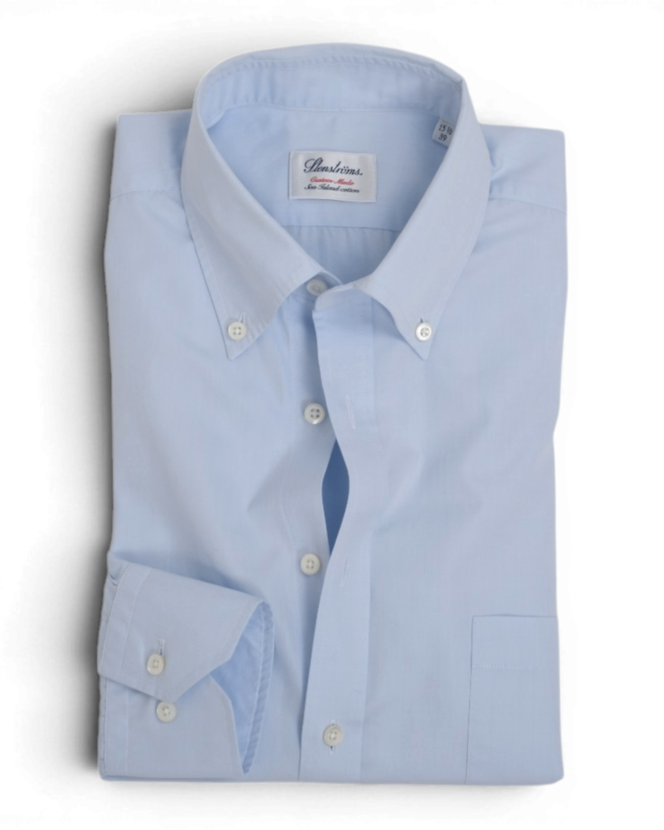 Powder Blue Sea Island Cotton BD. Shirt