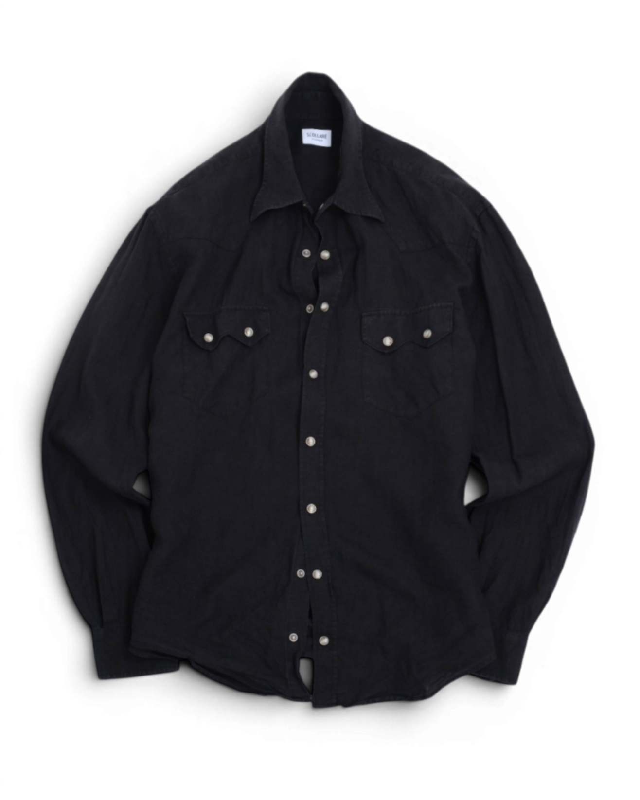 Black Linen Sawtooth Westerner