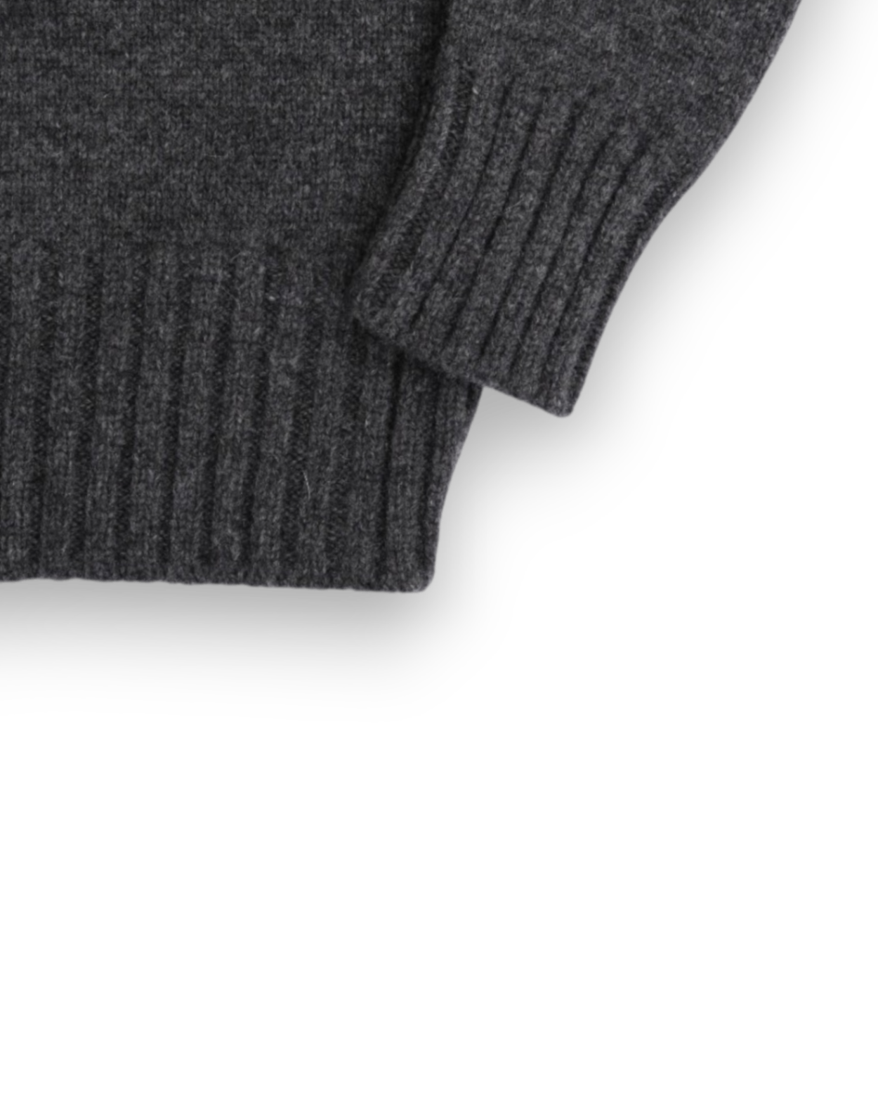Grey Lambswool Varsity Sweater