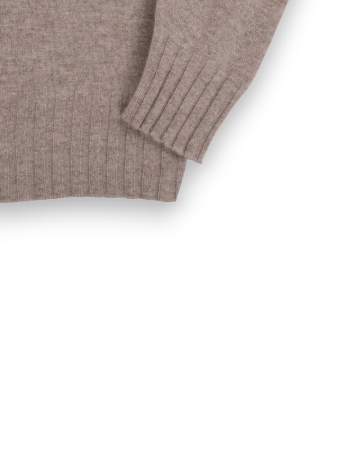 Fawn Lambswool Raglan Rollneck