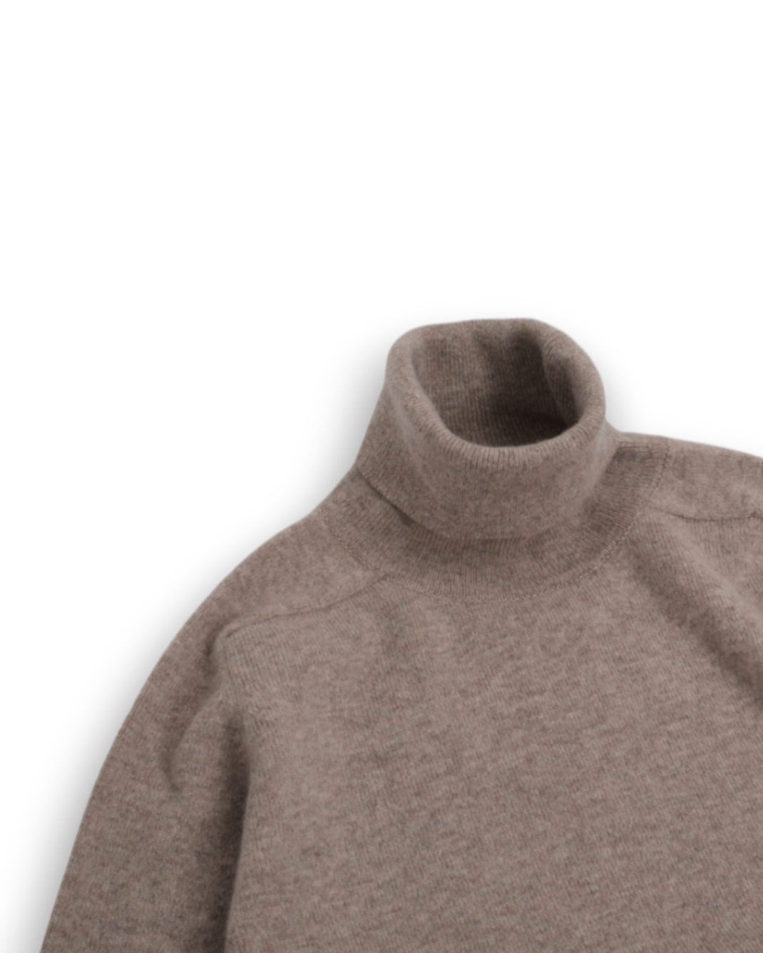 Fawn Geelong Lambswool Rollneck