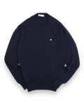 Navy Merino Crewneck