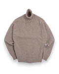 Fawn Lambswool Raglan Rollneck