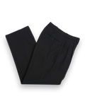 Midnight Green Pleated Worsted Wool Trousers