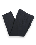 Grey Pleated Wool Trousers