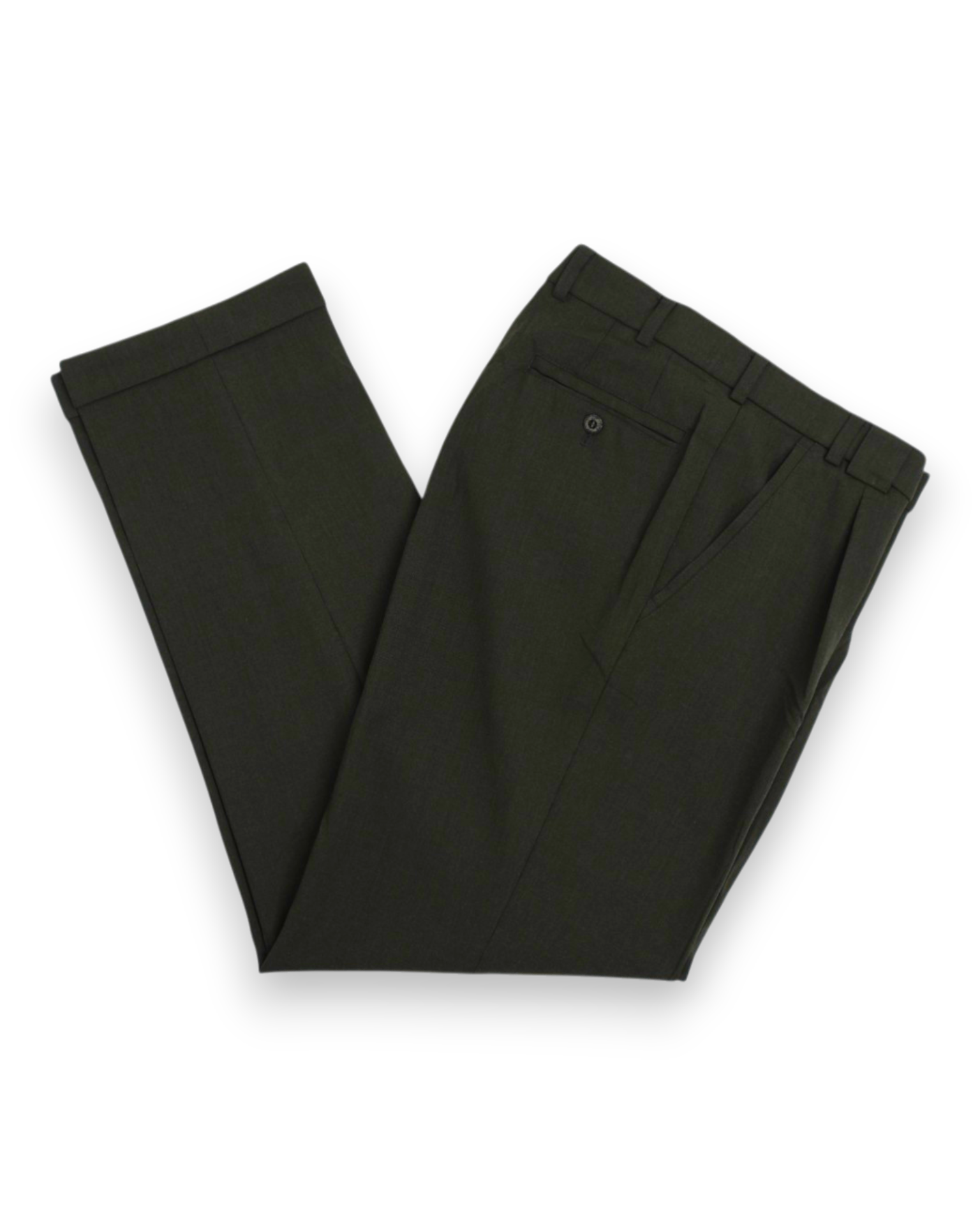 Forrest Green Pleated Trousers