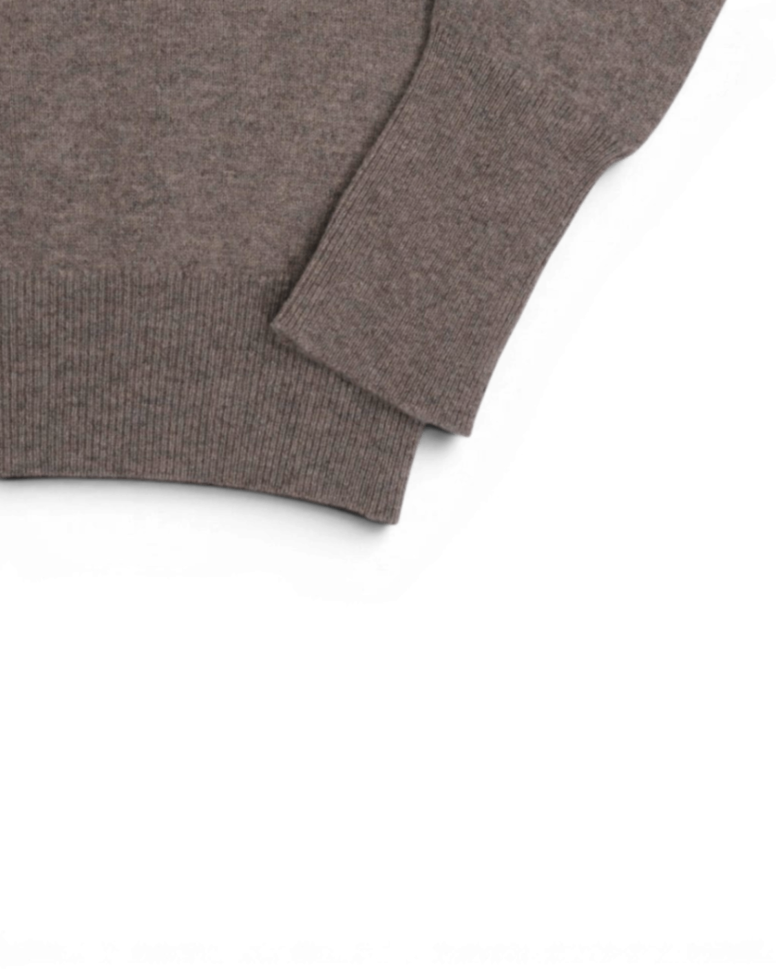 Taupe Geelong Lambswool Rollneck