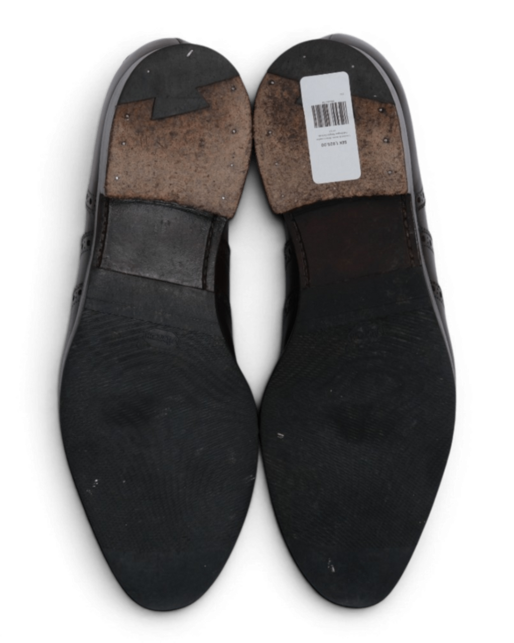 Brown Leather Full Brogue Wingtip Oxfords