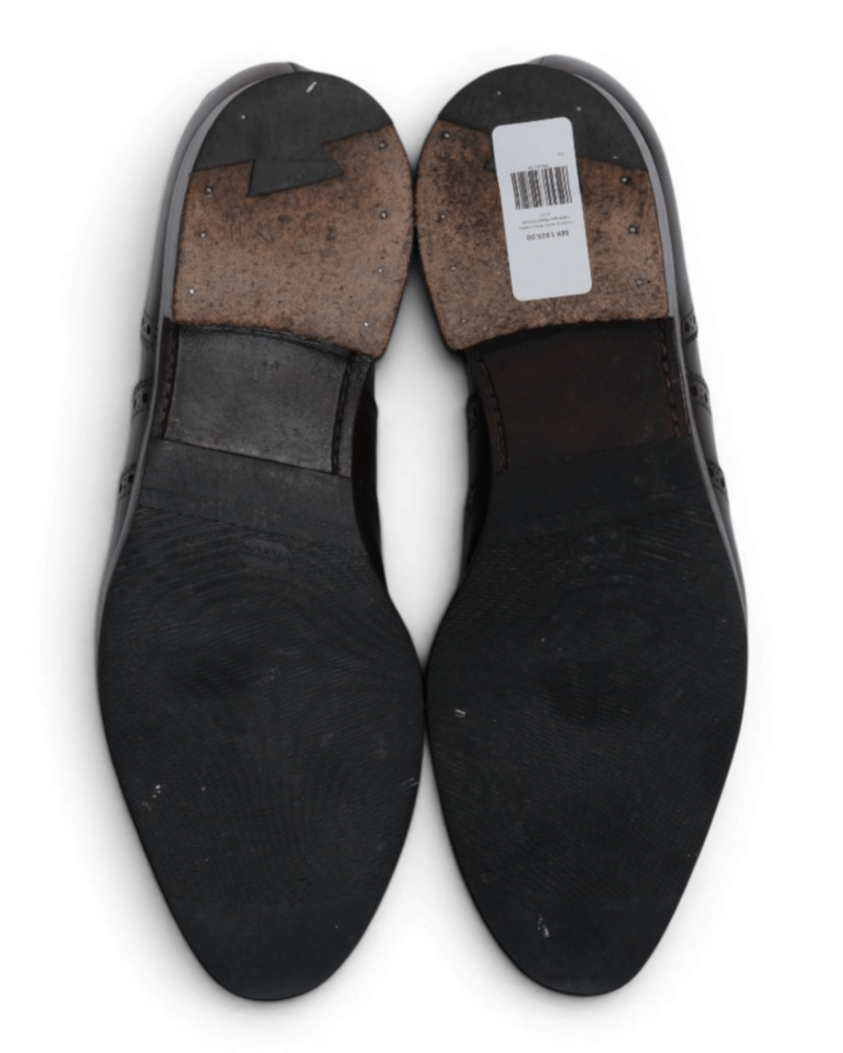 Brown Leather Full Brogue Wingtip Oxfords