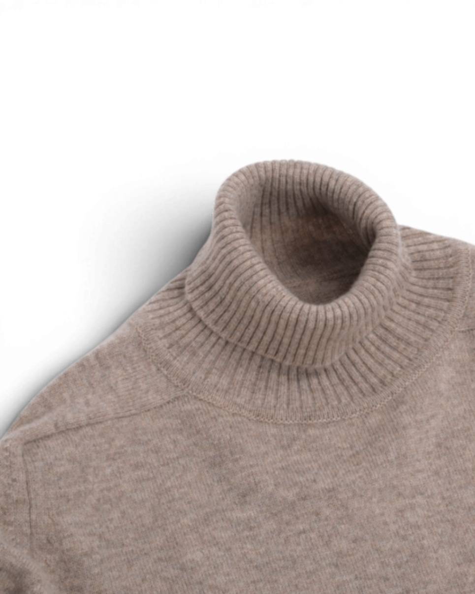 Fawn Lambswool Rollneck