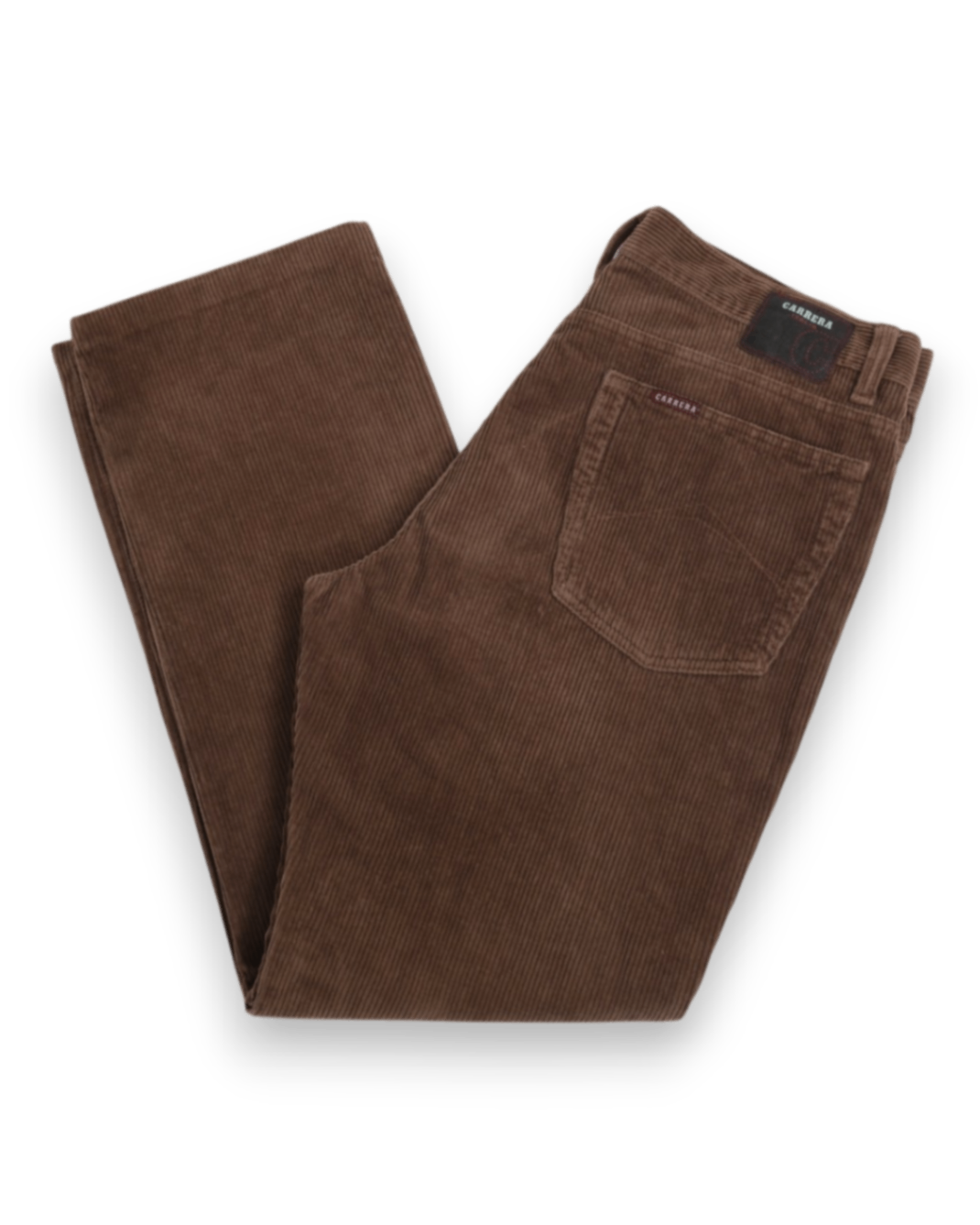Mud Brown Cord 5-Pocket Trousers