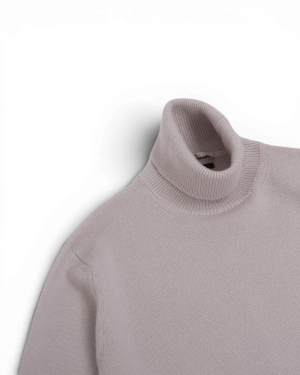 Stone Cashmere Rollneck