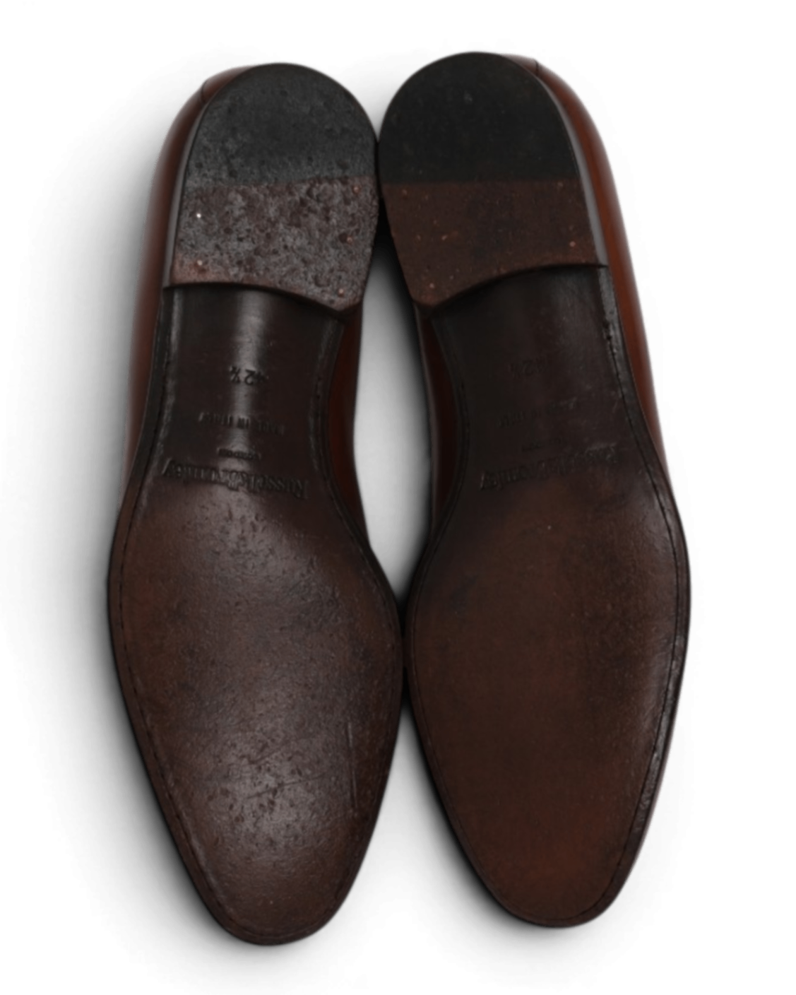 Cognac Leather Tassel Loafers