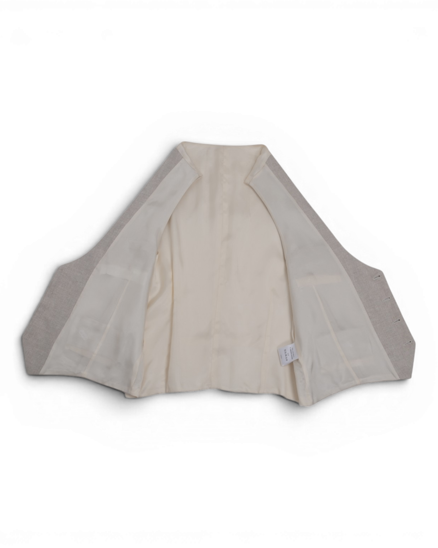 Light Beige Irish Linen Vest