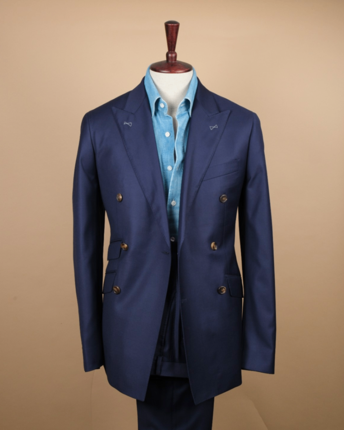 Navy DB. Wool Twill Suit
