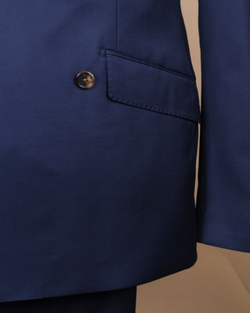 Navy DB. Wool Twill Suit