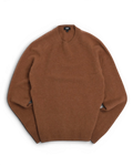 Dark Camel Lambswool Raglan Crewneck
