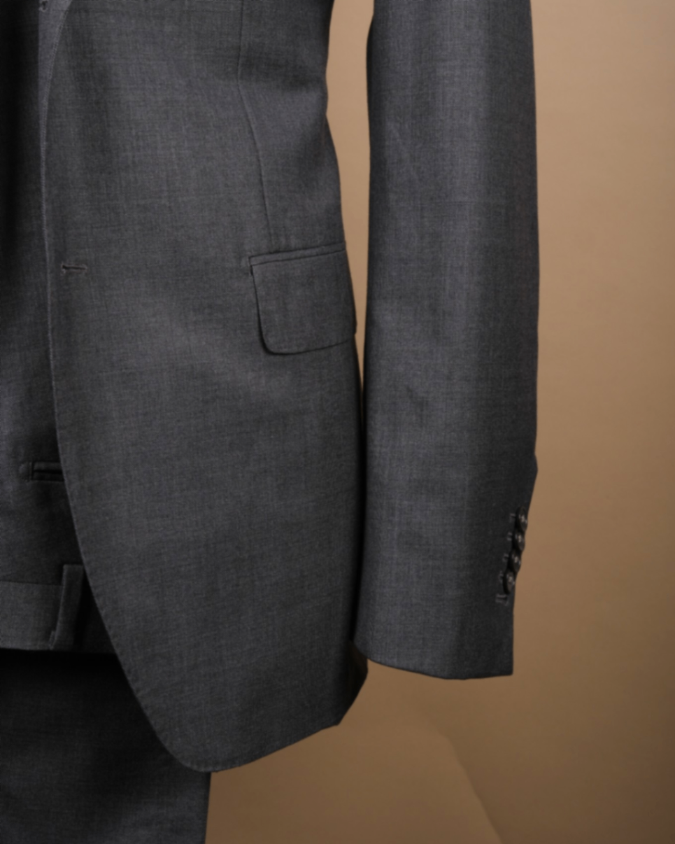 Charcoal Single-Breasted Suit