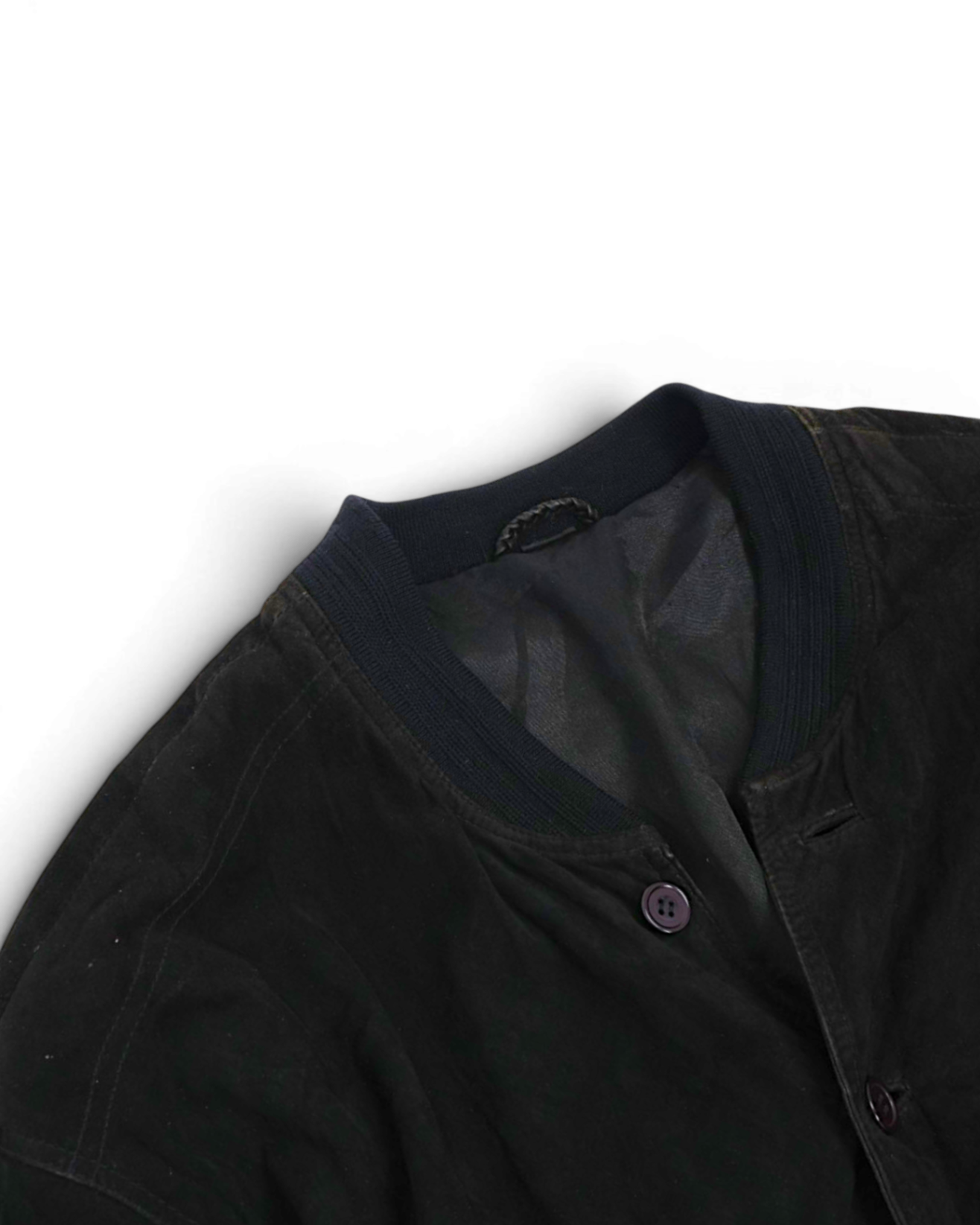 Black Suede Flight Jacket