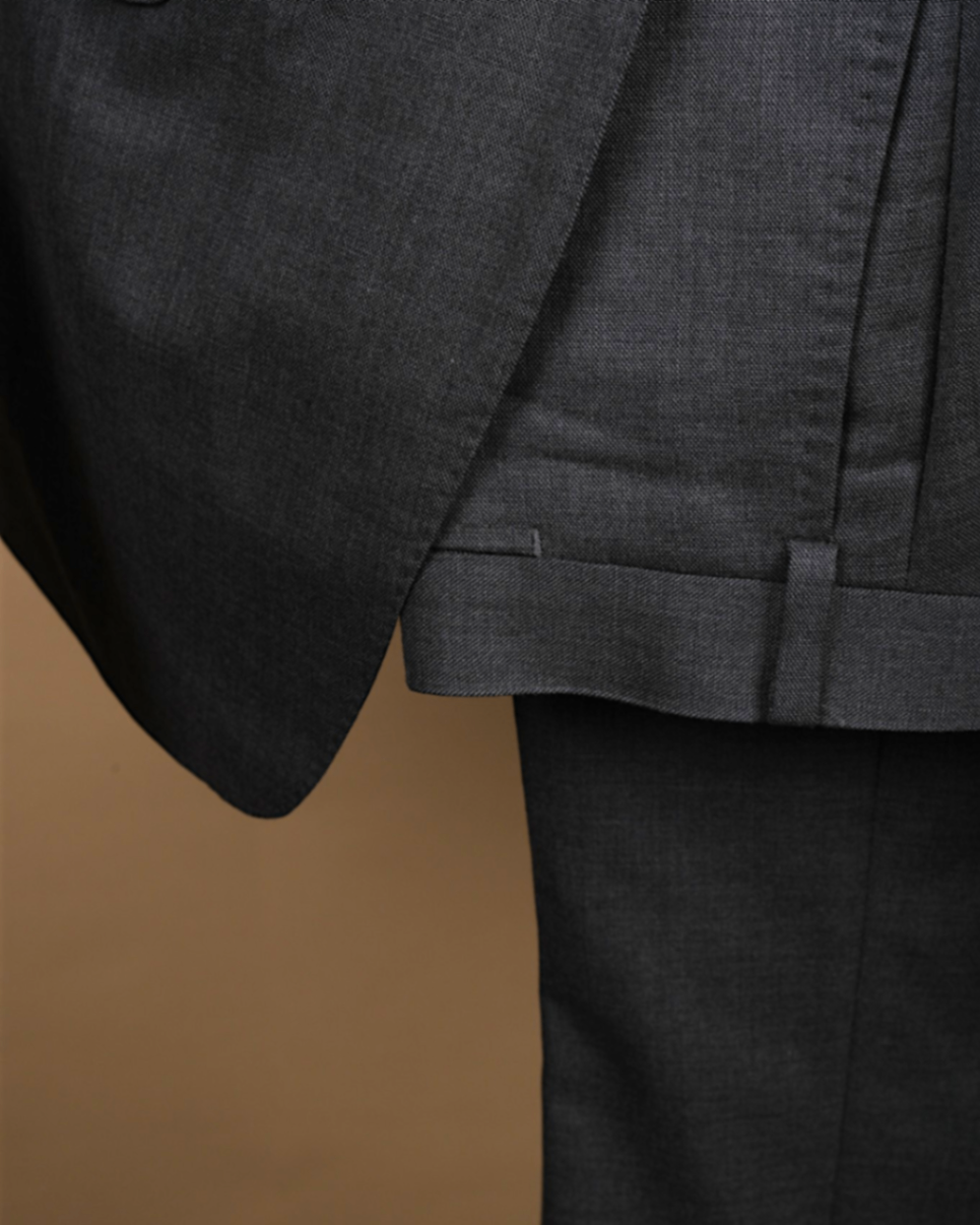 Charcoal Single-Breasted Suit
