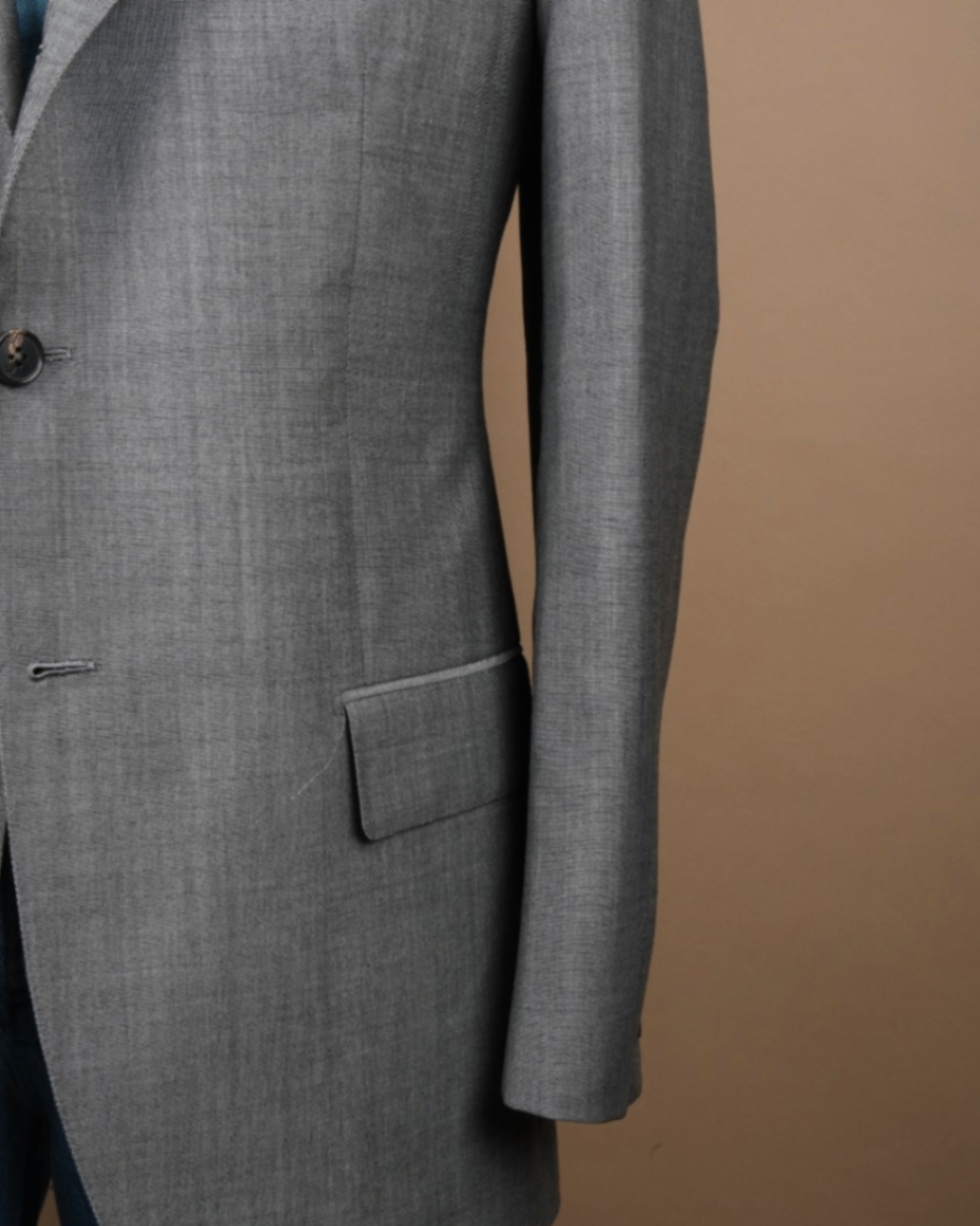 Mid-Grey Birdseye Sports Jacket