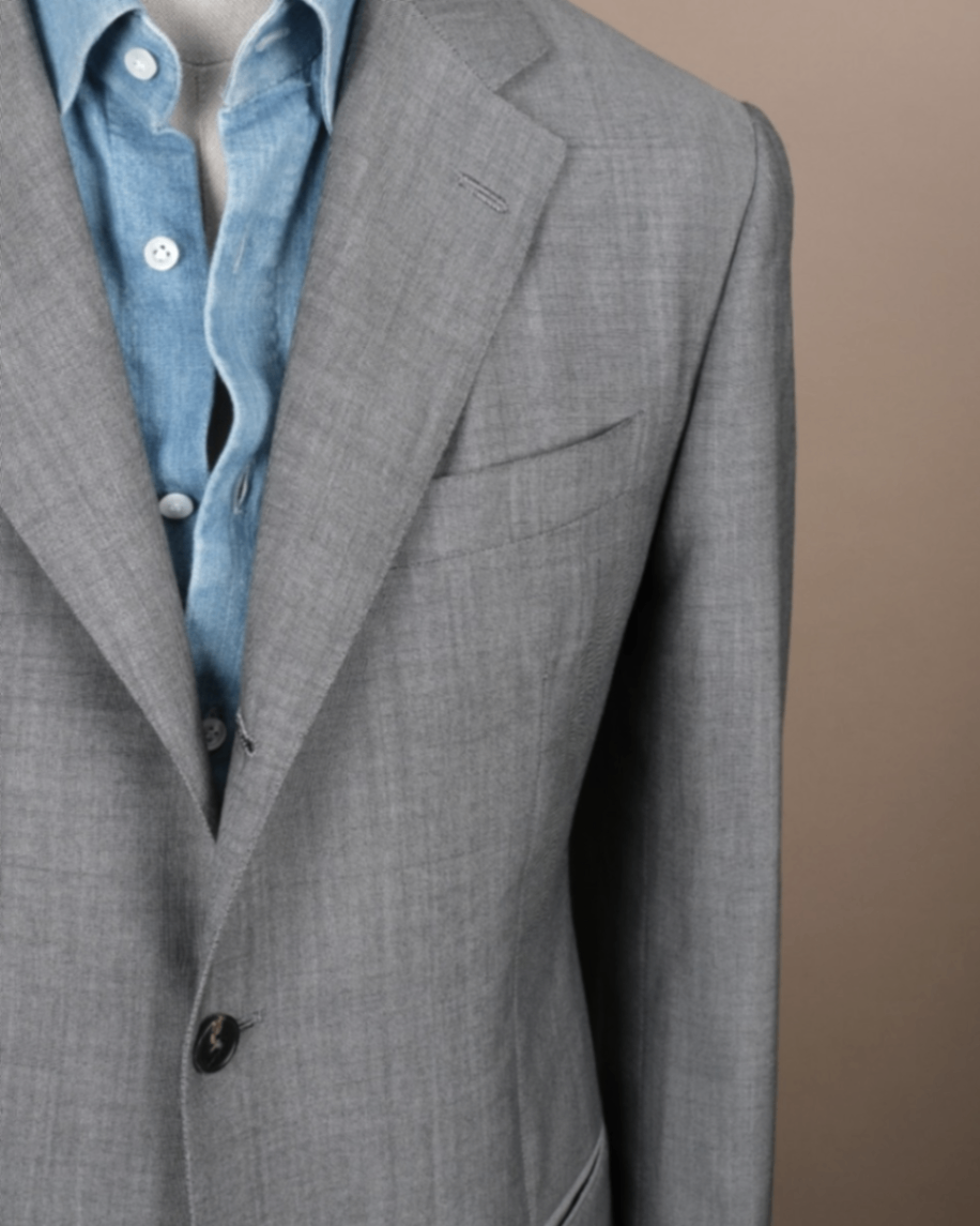 Mid-Grey Birdseye Sports Jacket