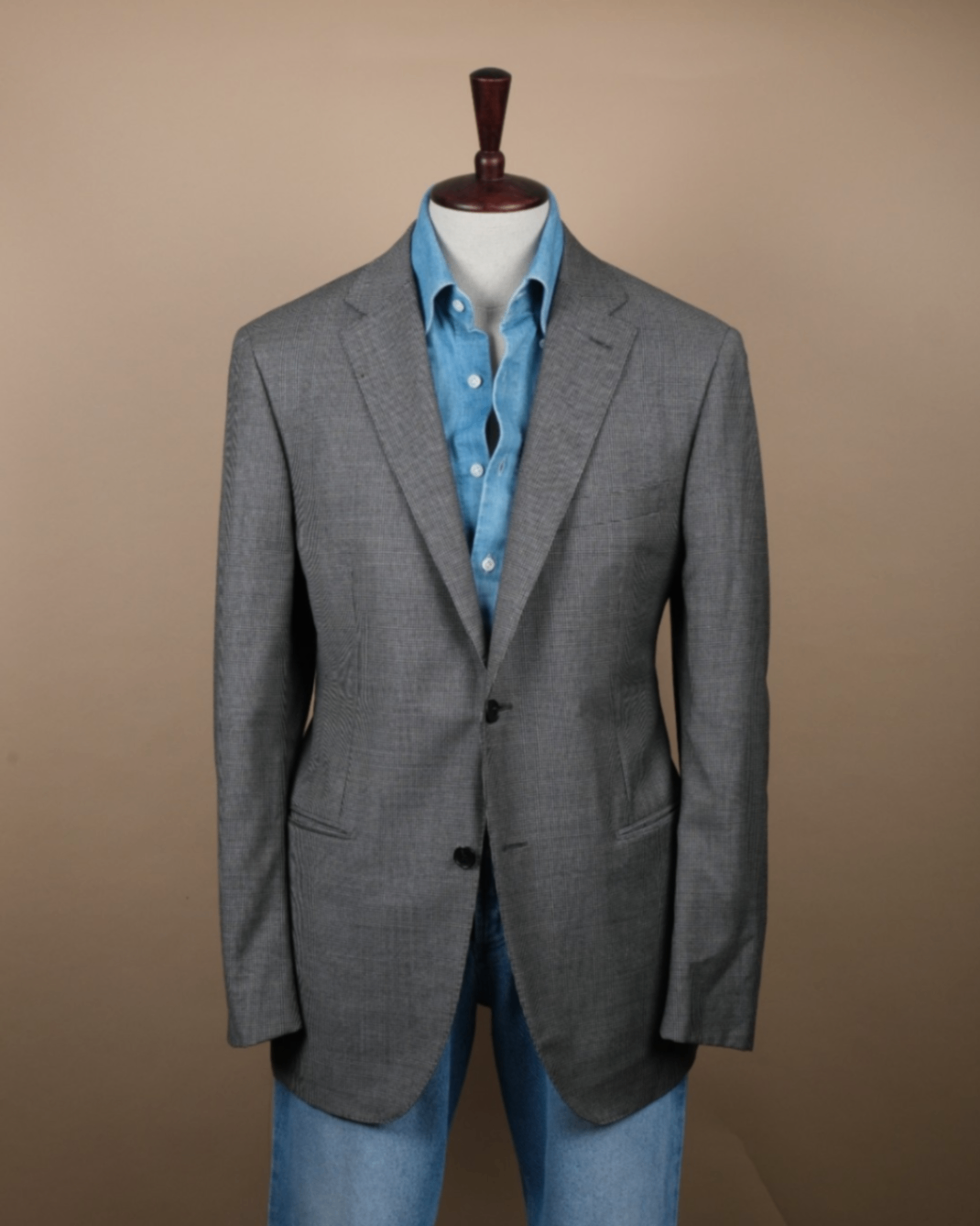 Grey Mini Houndstooth Super 120´s Sports Jacket