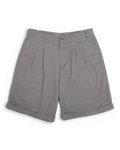 Grey Jungle Fatigue High-Rise Cotton Shorts
