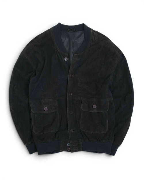 Black Suede Flight Jacket