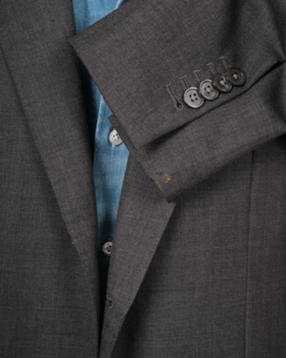 Charcoal Single-Breasted Suit