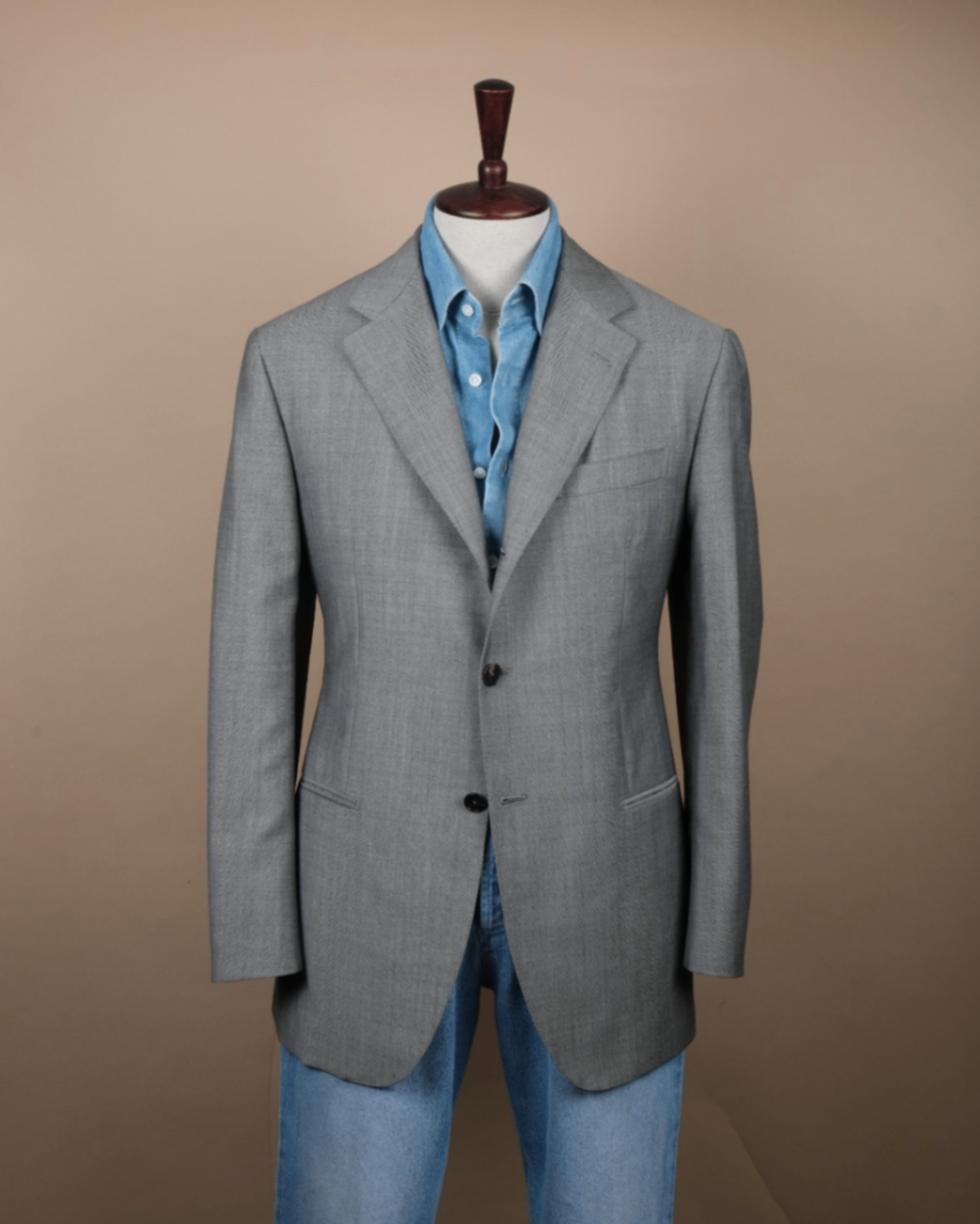 Mid-Grey Birdseye Sports Jacket