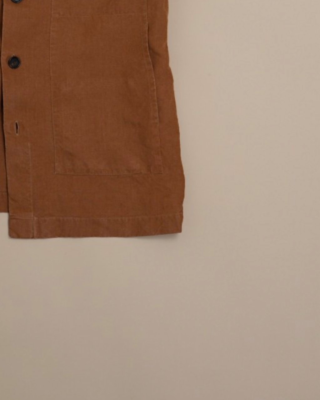 Tobacco Irish Linen Overshirt