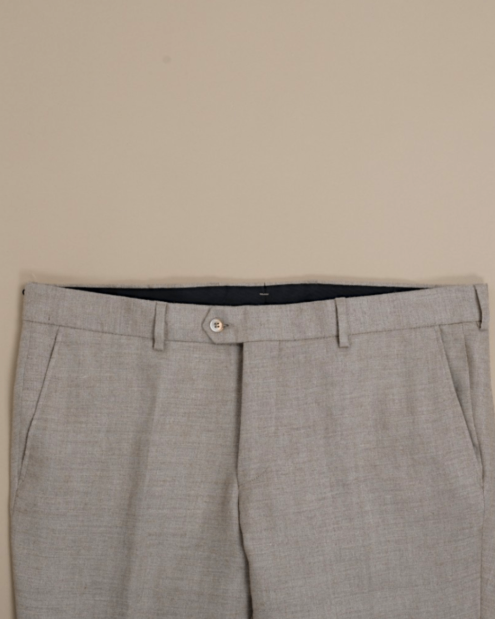 Oatmeal Wool/Linen Trousers