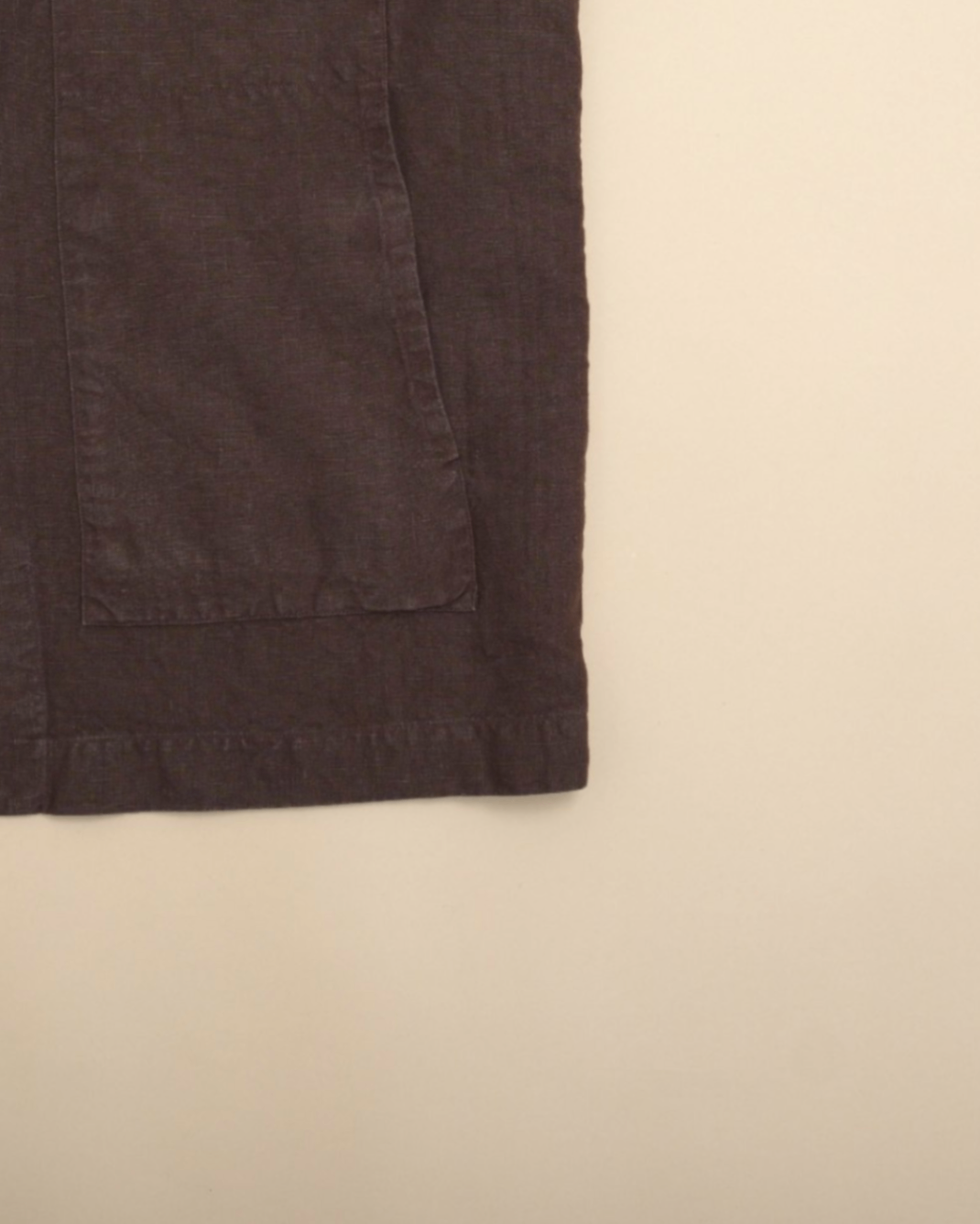 Brown Irish Linen Overshirt