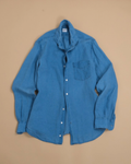 Jeans Blue Linen Cutaway Shirt