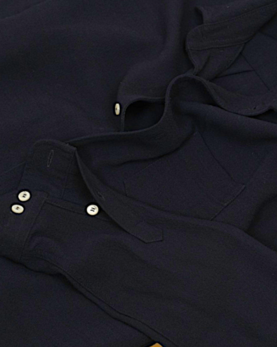 Midnight Slub-Weave Shirt