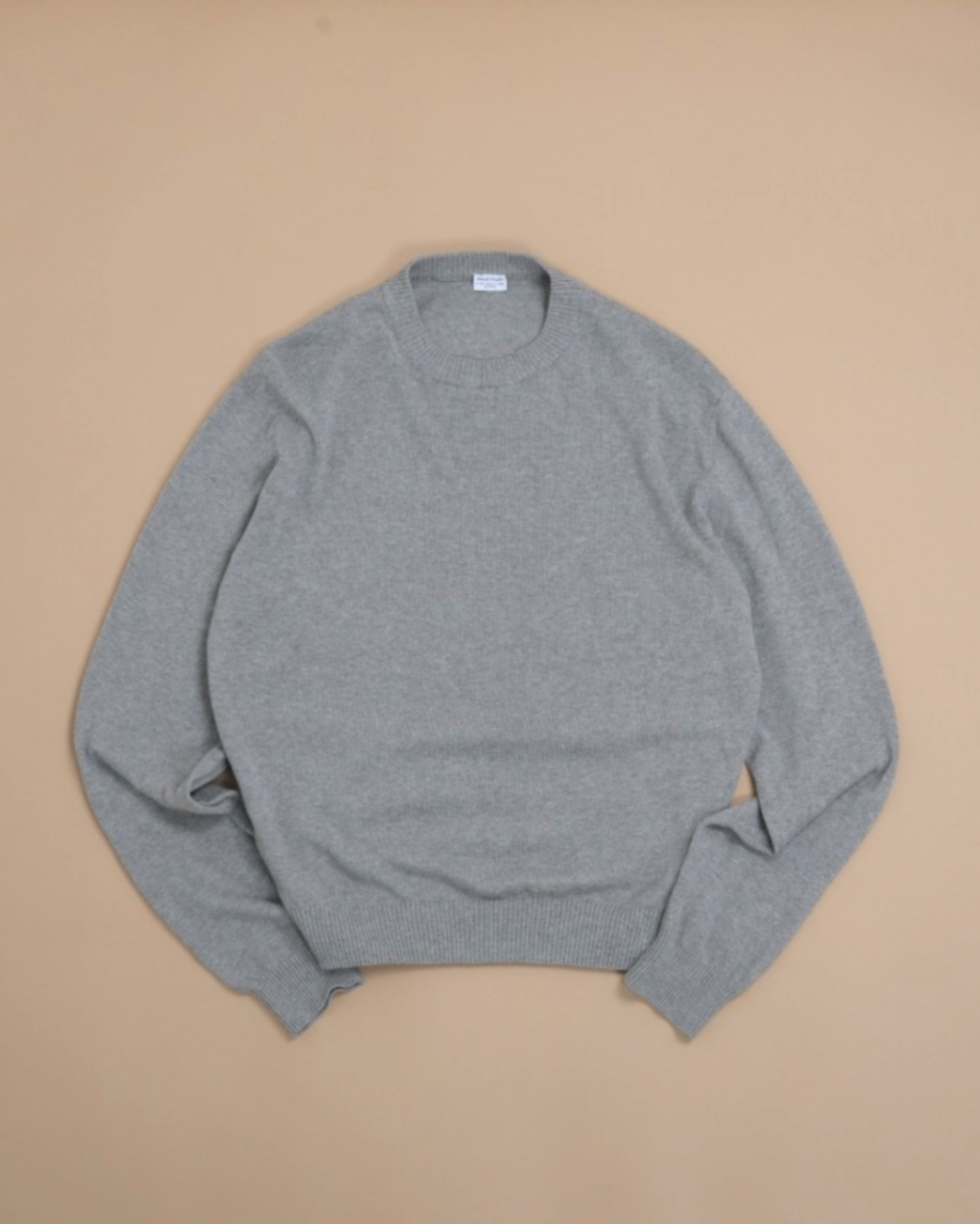 Grey Cotton Crewneck
