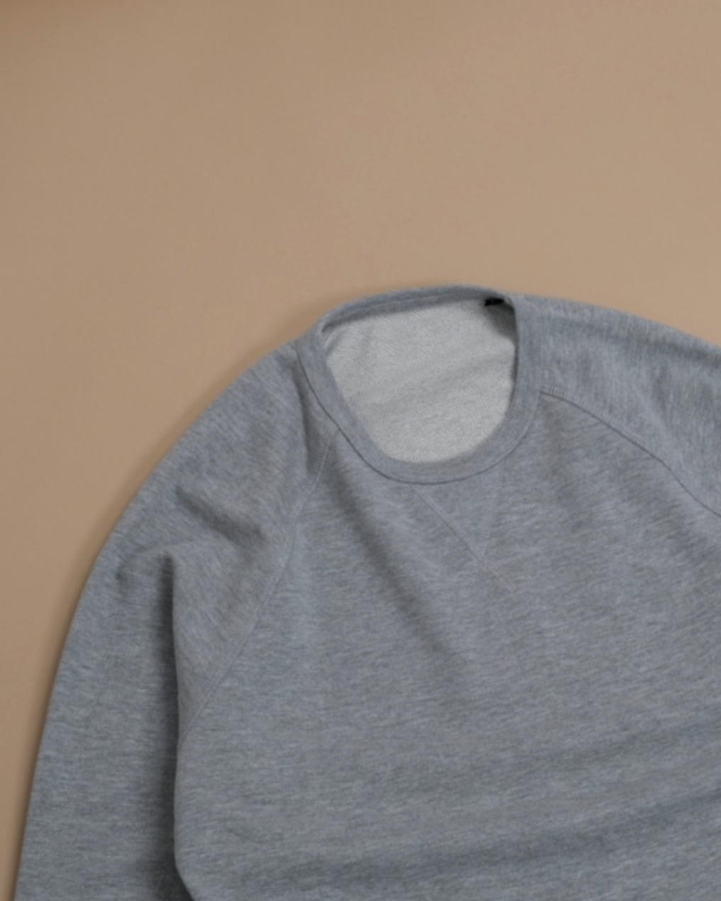 Grey Raglan Jersey Sweatshirt