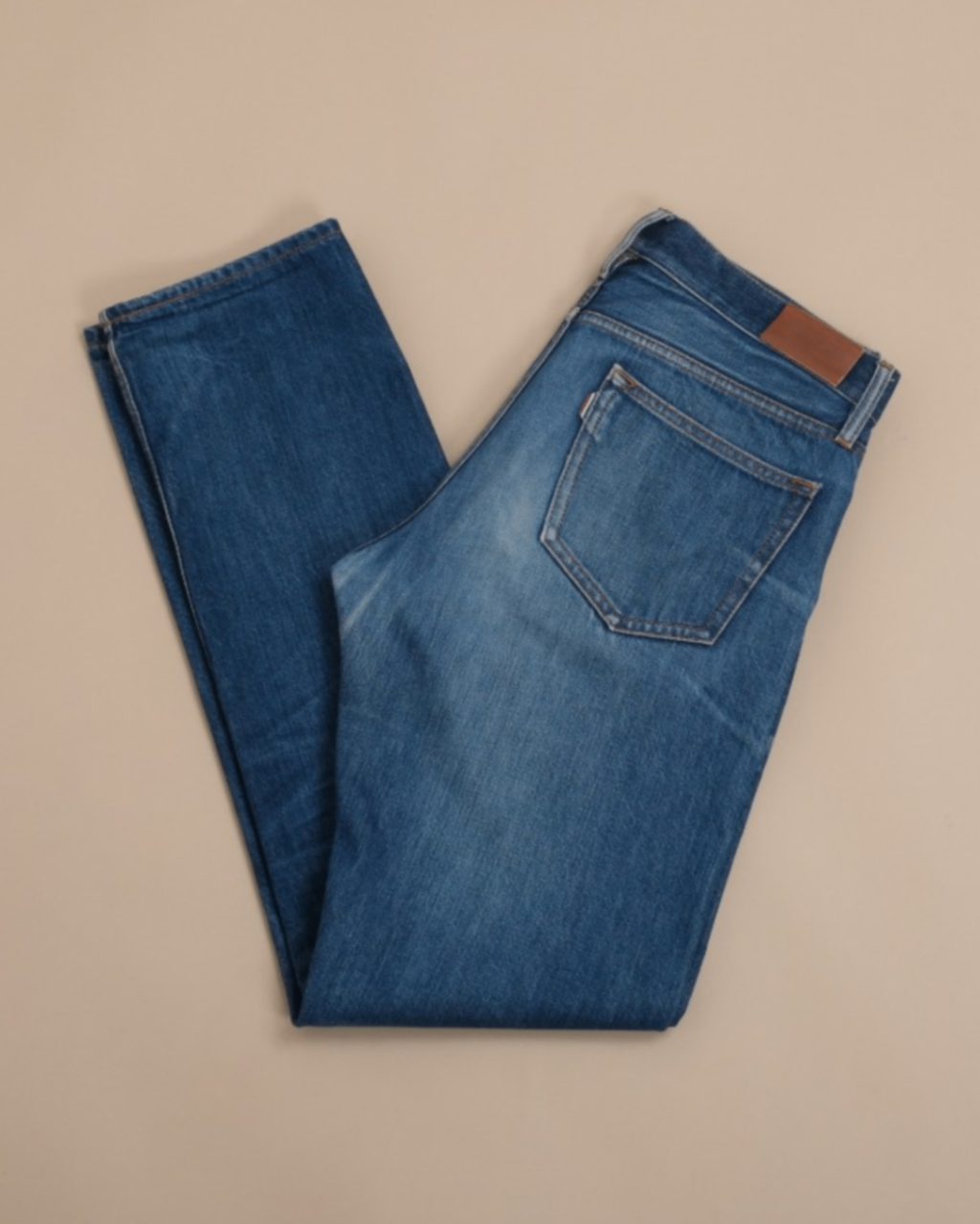 Blue Candiani Selvedge High-Rise Denim
