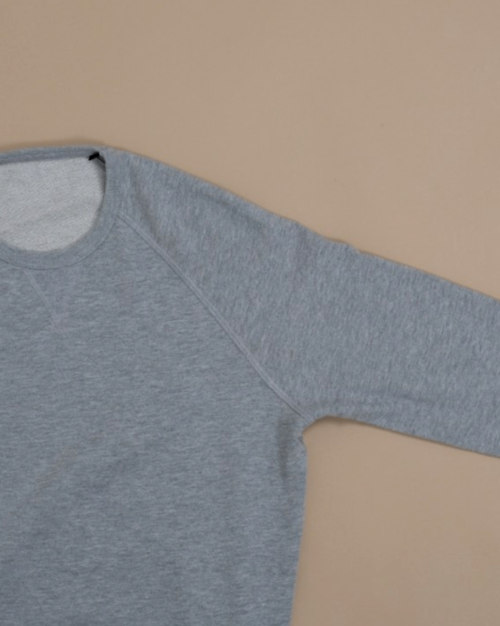 Grey Raglan Jersey Sweatshirt